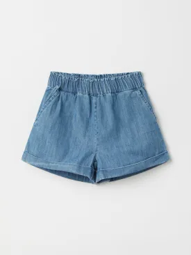 Denim Chambray Kids Shorts