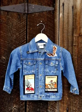 Denim Jean Jacket Kids Rodeo and Cowboy