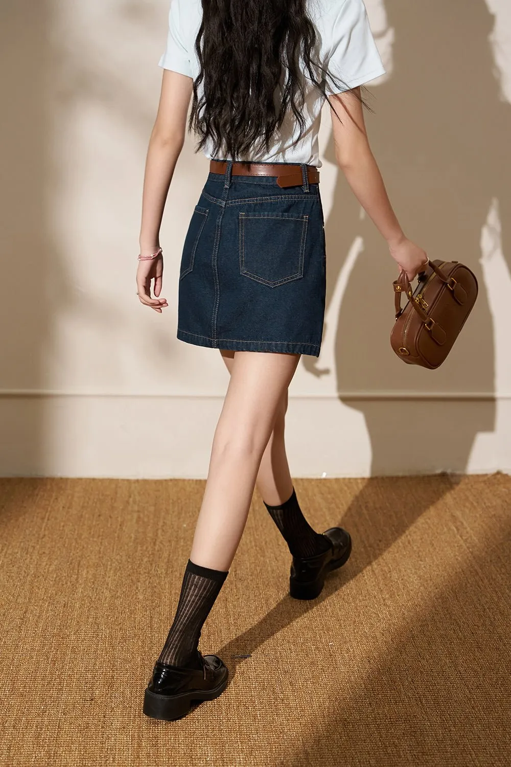 Denim Mini Skirt for Women