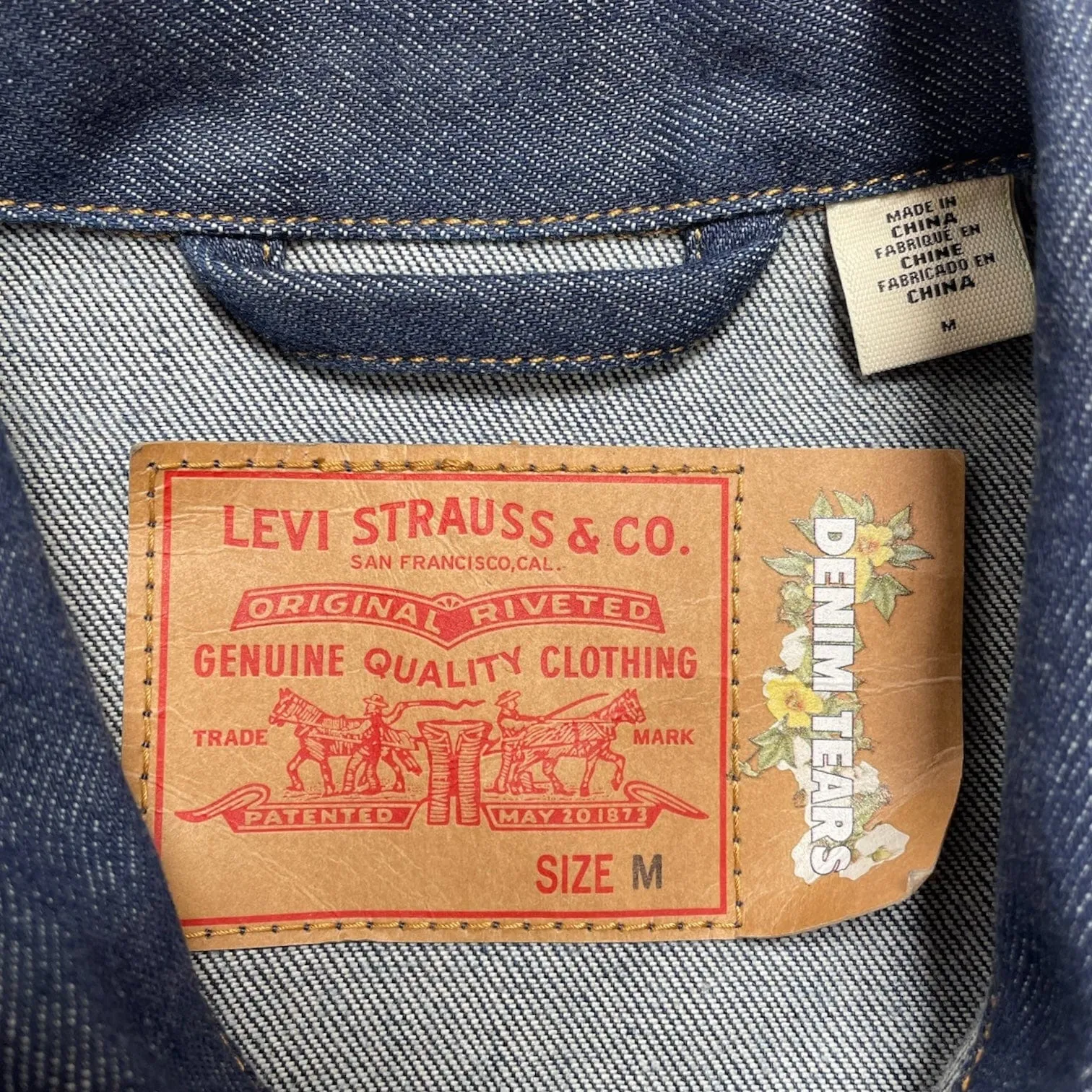 Denim Tears x Levi's Denim Jacket Selvedge Pre-Owned