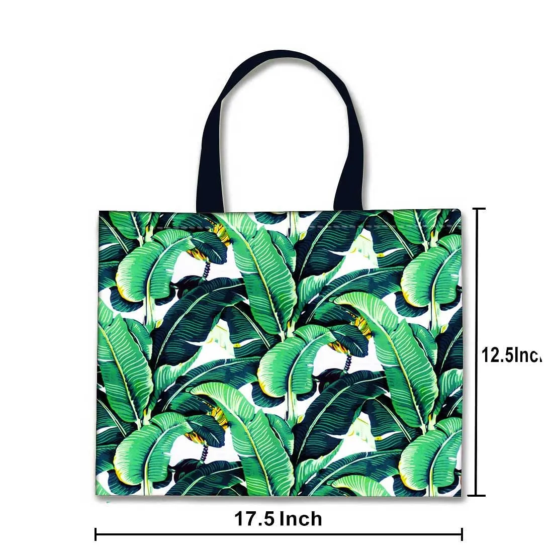 Designer Tote Bag With Zip Beach Gym Travel Bags -  Banana Leaves