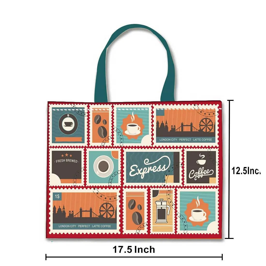 Designer Tote Bag With Zip Beach Gym Travel Bags -  Express Coffee