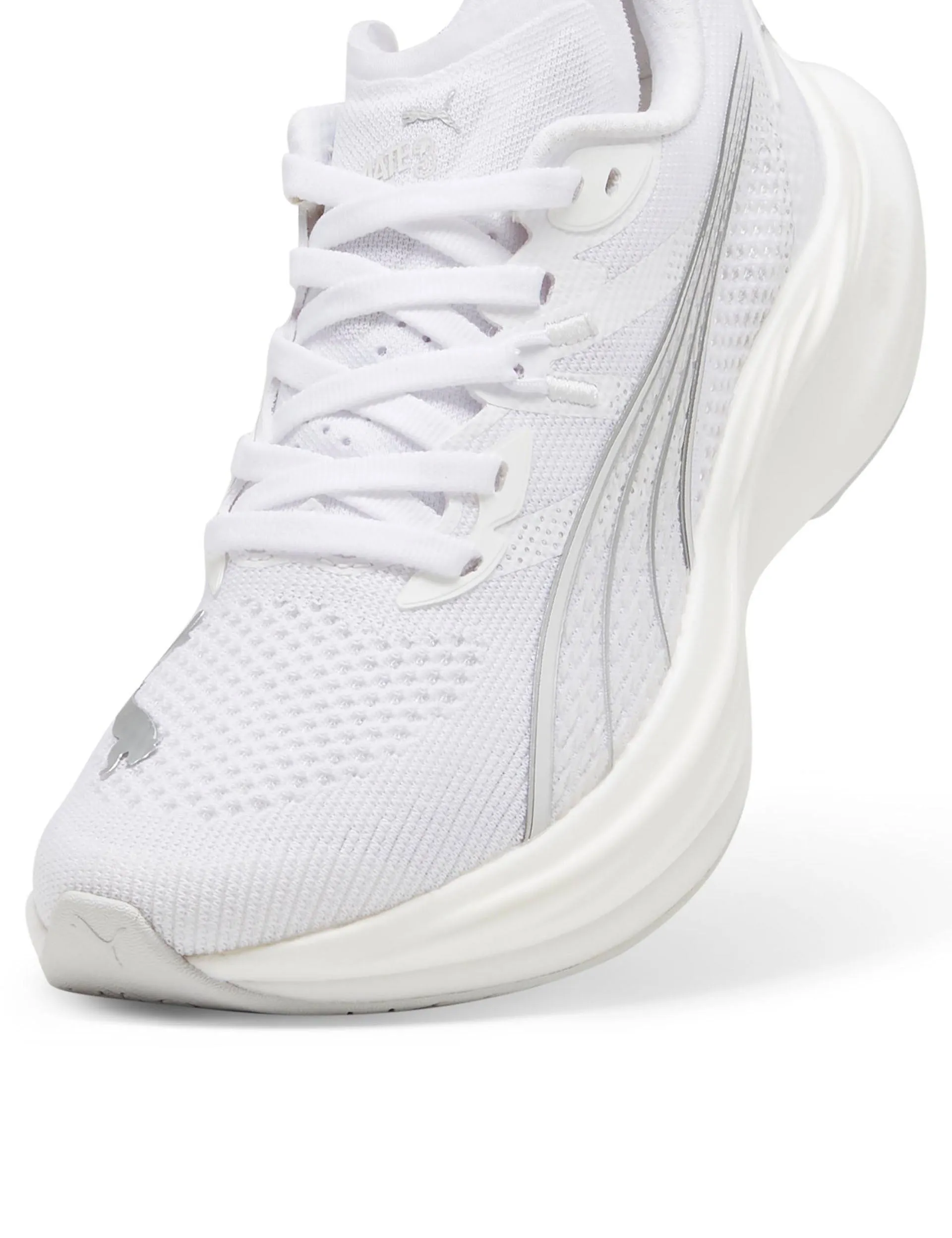 Deviate NITRO 3 Running Shoes - White/Feather Grey/Silver