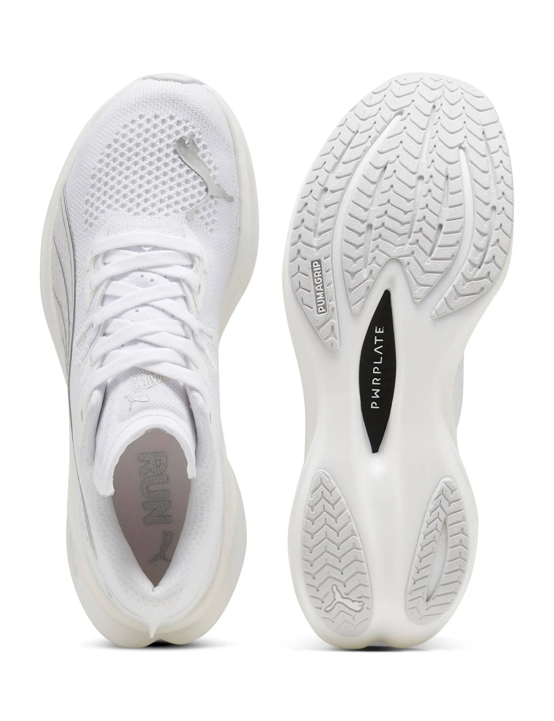 Deviate NITRO 3 Running Shoes - White/Feather Grey/Silver