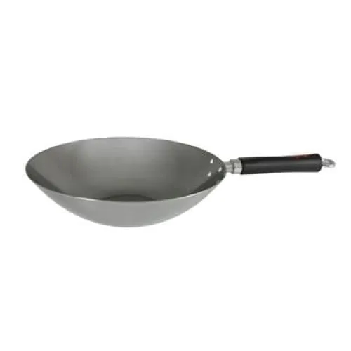 Dexam Supreme Wok with Phenolic Handle 30 cm Carbon Steel