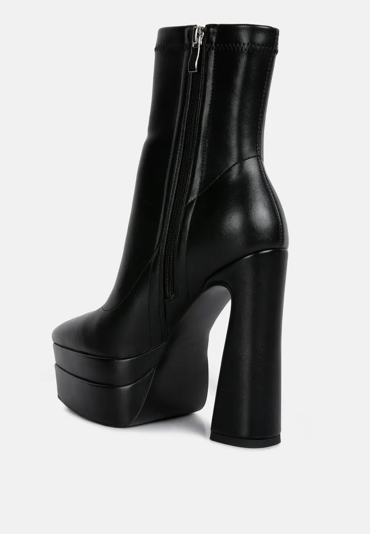 Dextra High Platform Ankle Boots