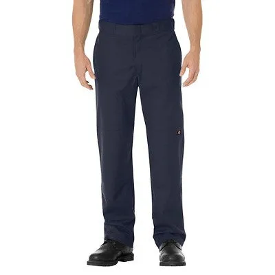 Dickies Men's FLEX Regular Fit Straight Leg Double Knee Work Pants - Dark Navy 32x32