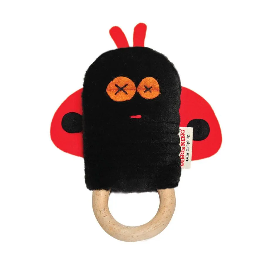 Ding A Ring Teether Rattle - Lulu Ladybug