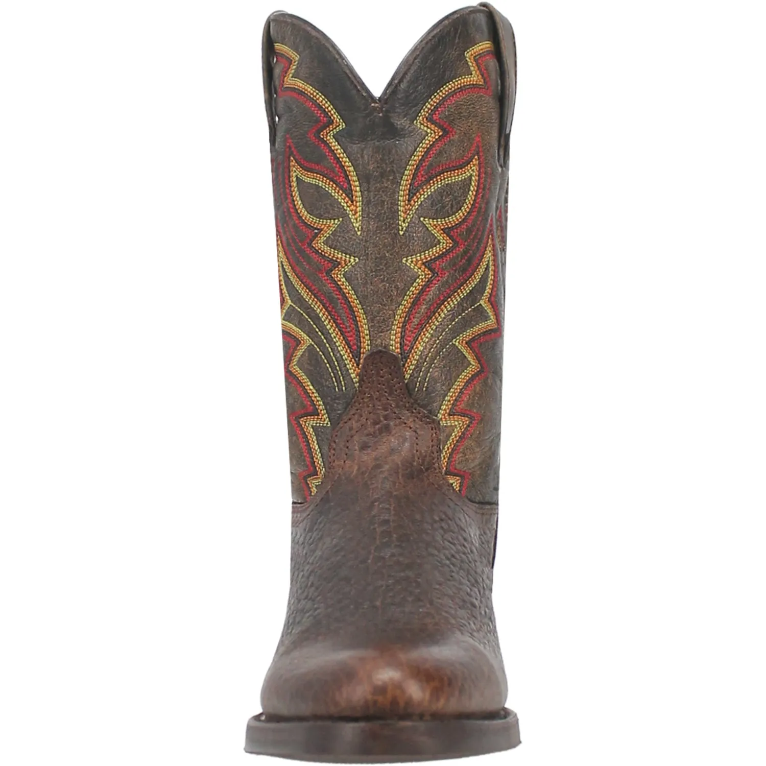 Dingo Mens Young Gun Brown Leather Cowboy Boots