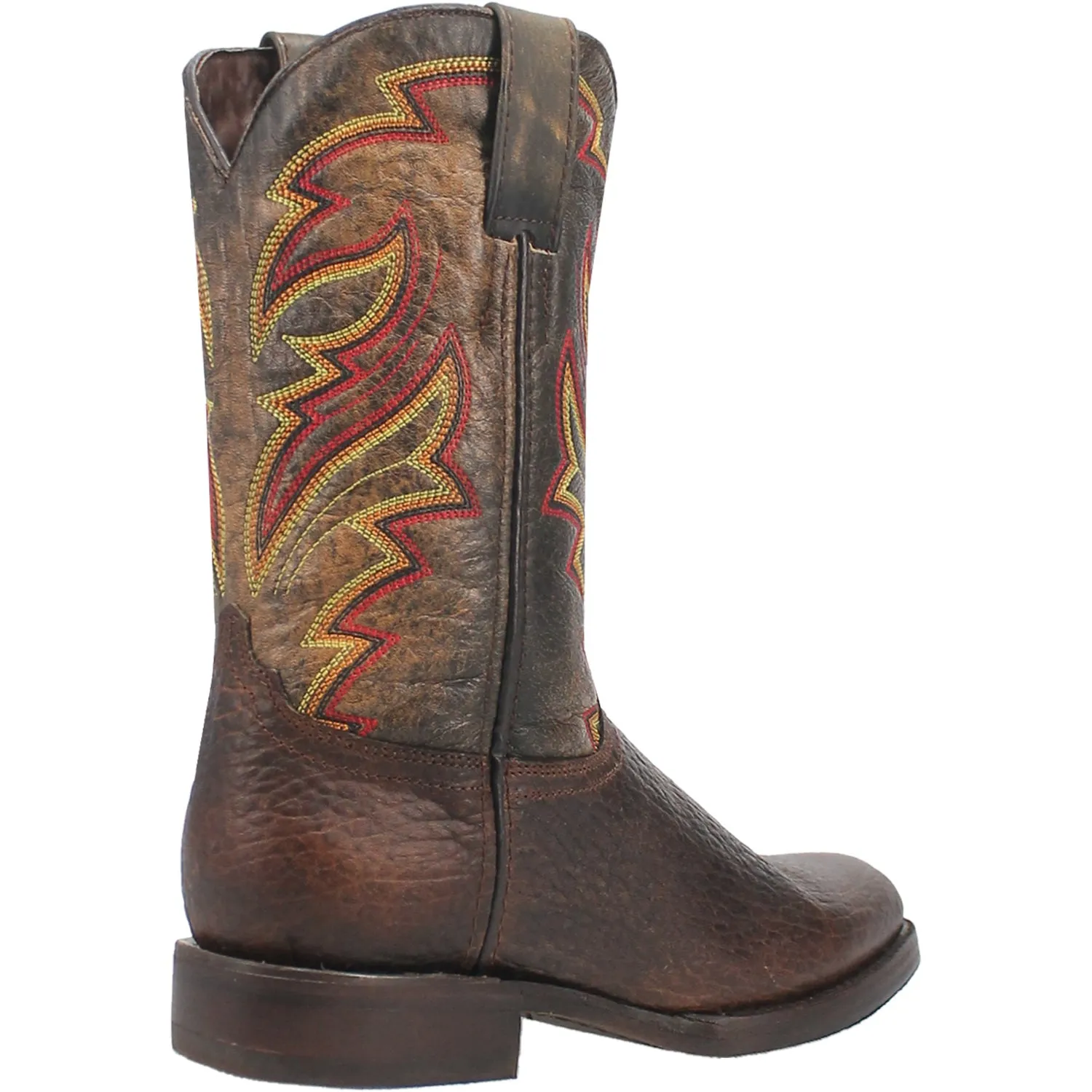 Dingo Mens Young Gun Brown Leather Cowboy Boots