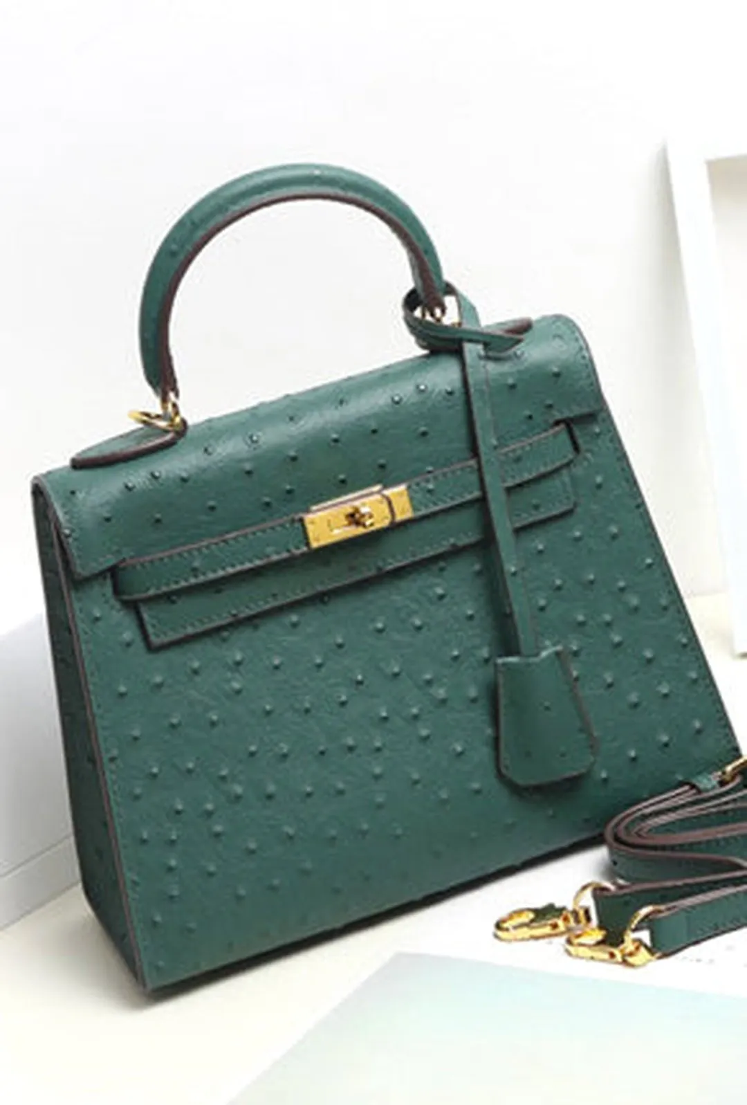 DIONNE - OSTRICH CLASSIC KELLY BAG