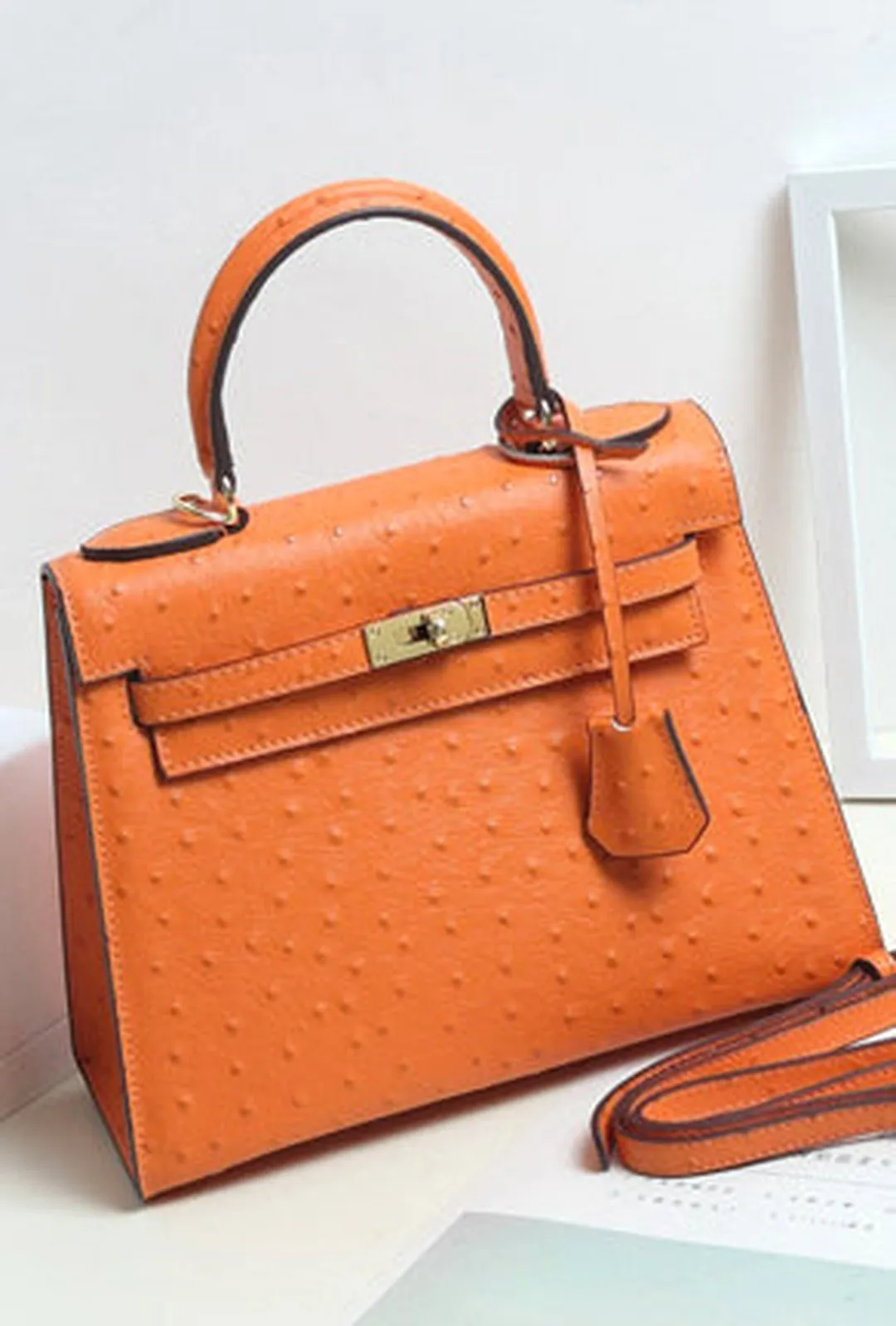 DIONNE - OSTRICH CLASSIC KELLY BAG