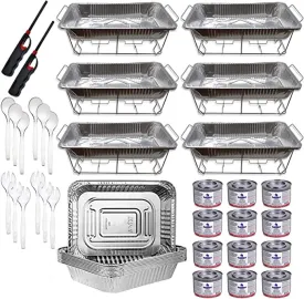 Disposable Aluminum Chafing Dish Buffet Party Set 50PC