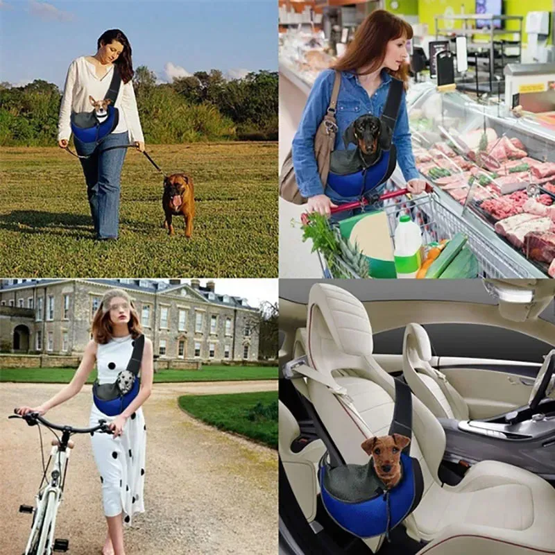 Dog Carrier Shoulder Mesh Bag Tote