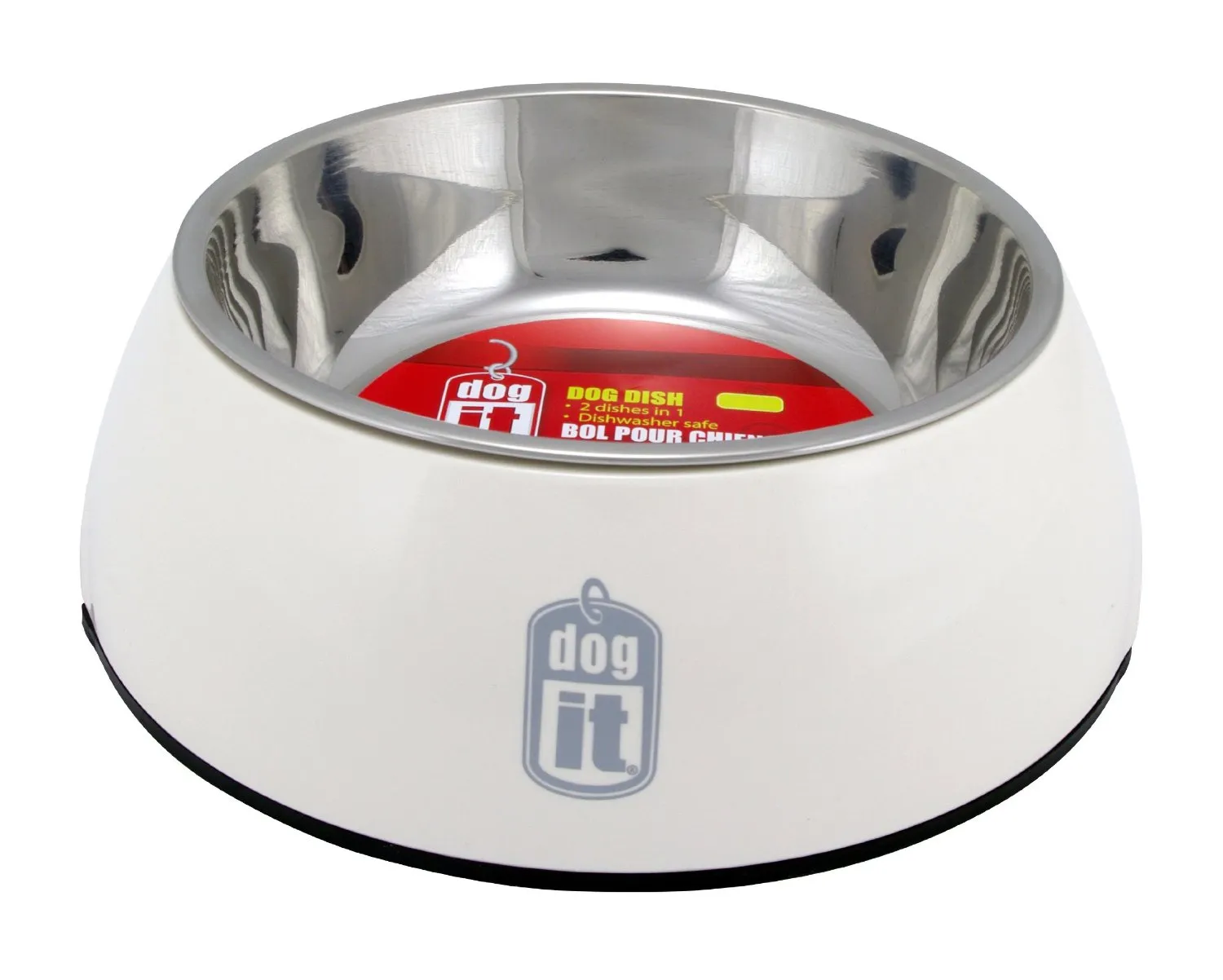 Dogit Durable Bowl with Stainless Steel Insert for Dogs S