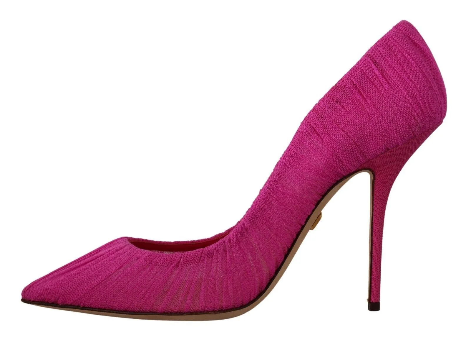 Dolce & Gabbana Elegant Pink Tulle Mesh Heels Pumps