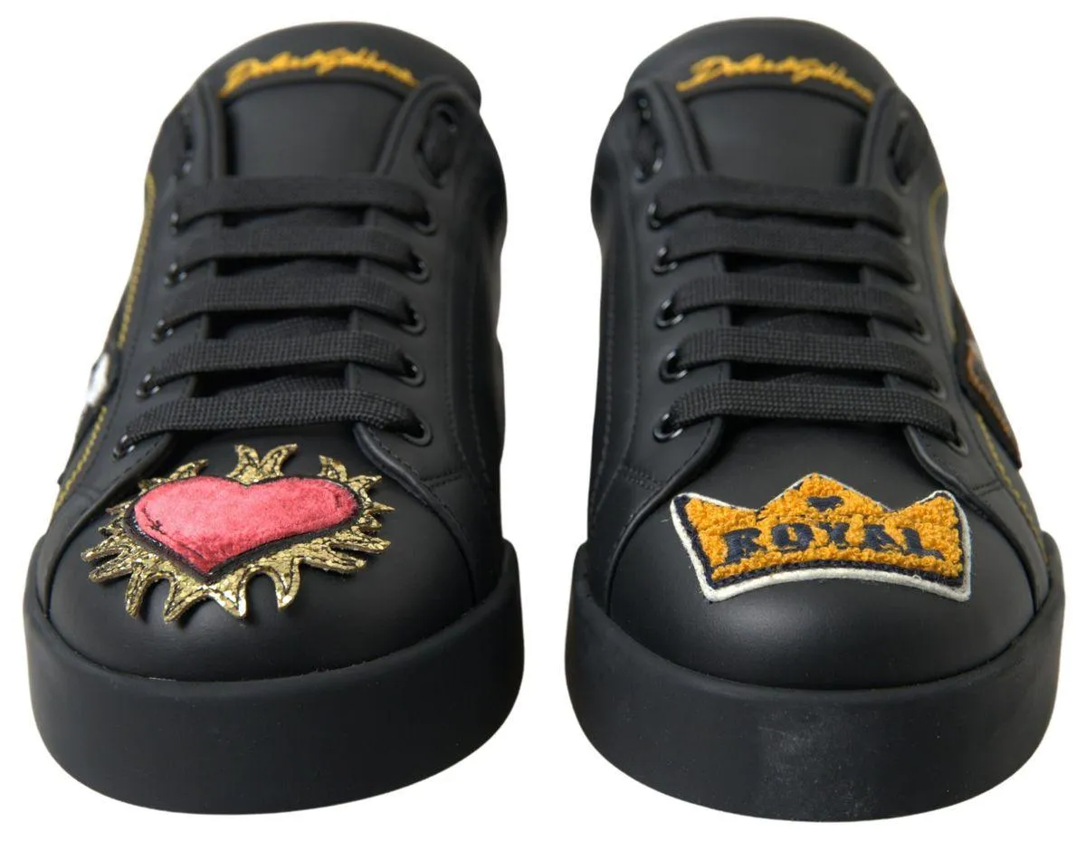 Dolce & Gabbana Leather Portofino Prince Sneakers