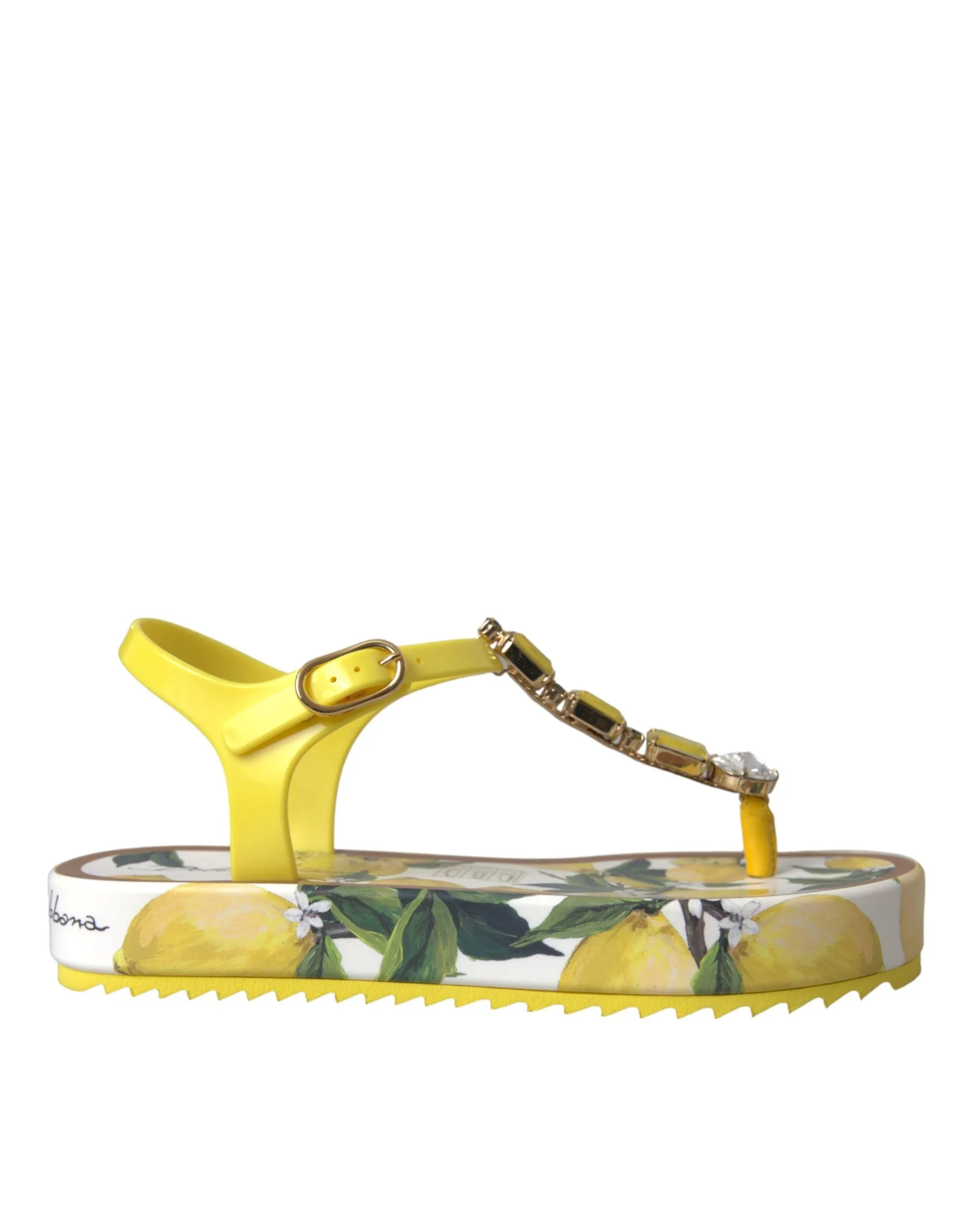 Dolce & Gabbana Lemon Beachwear Flat Sandals