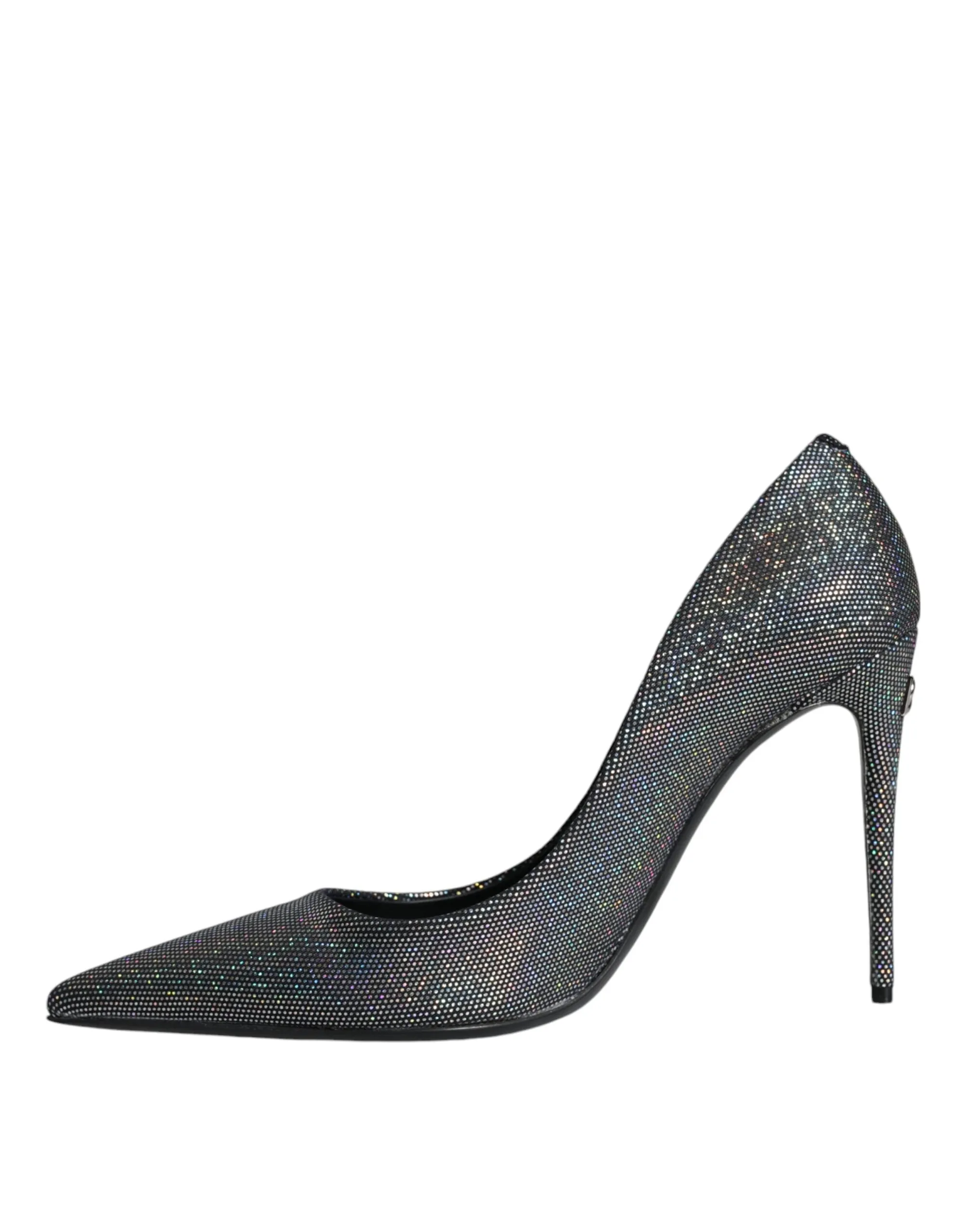 Dolce & Gabbana Strass Leather Pumps in Metallic