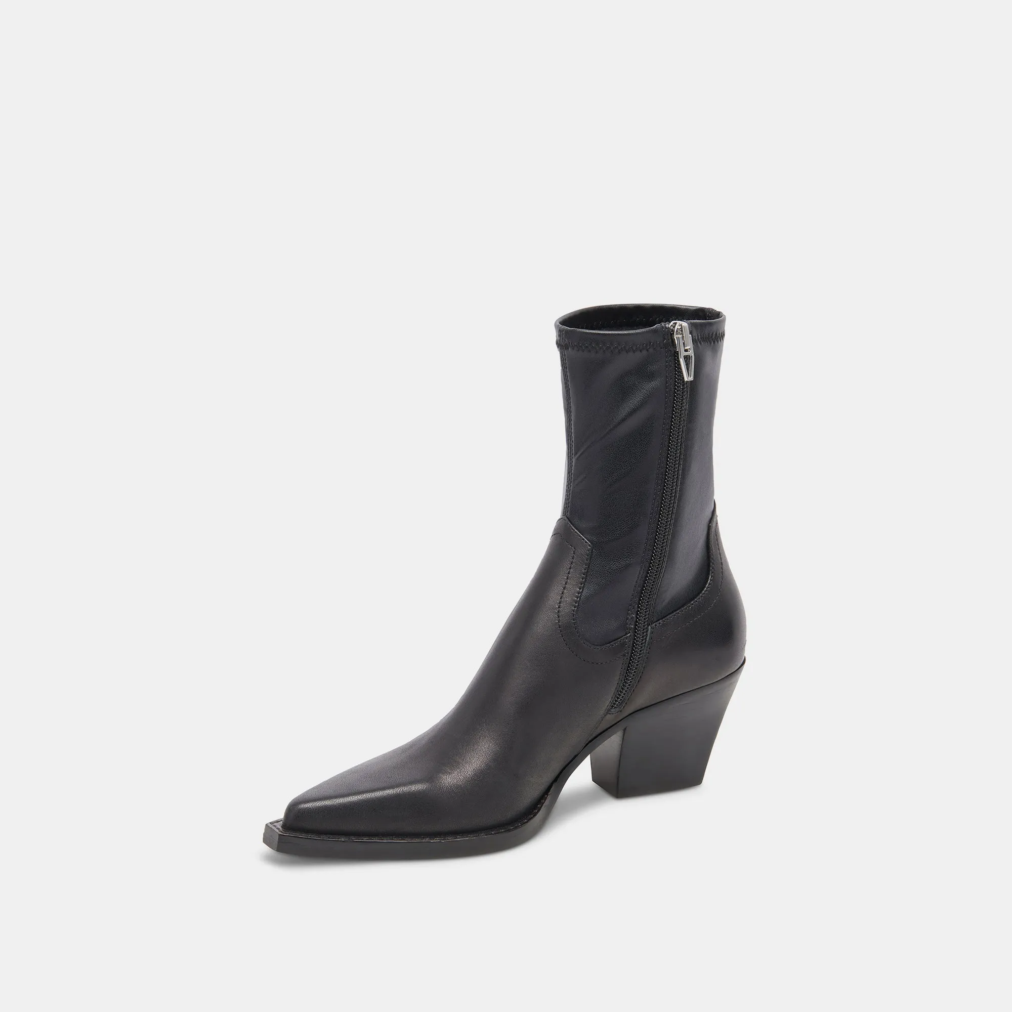 Dolce Vita Rutger Booties in Black Leather