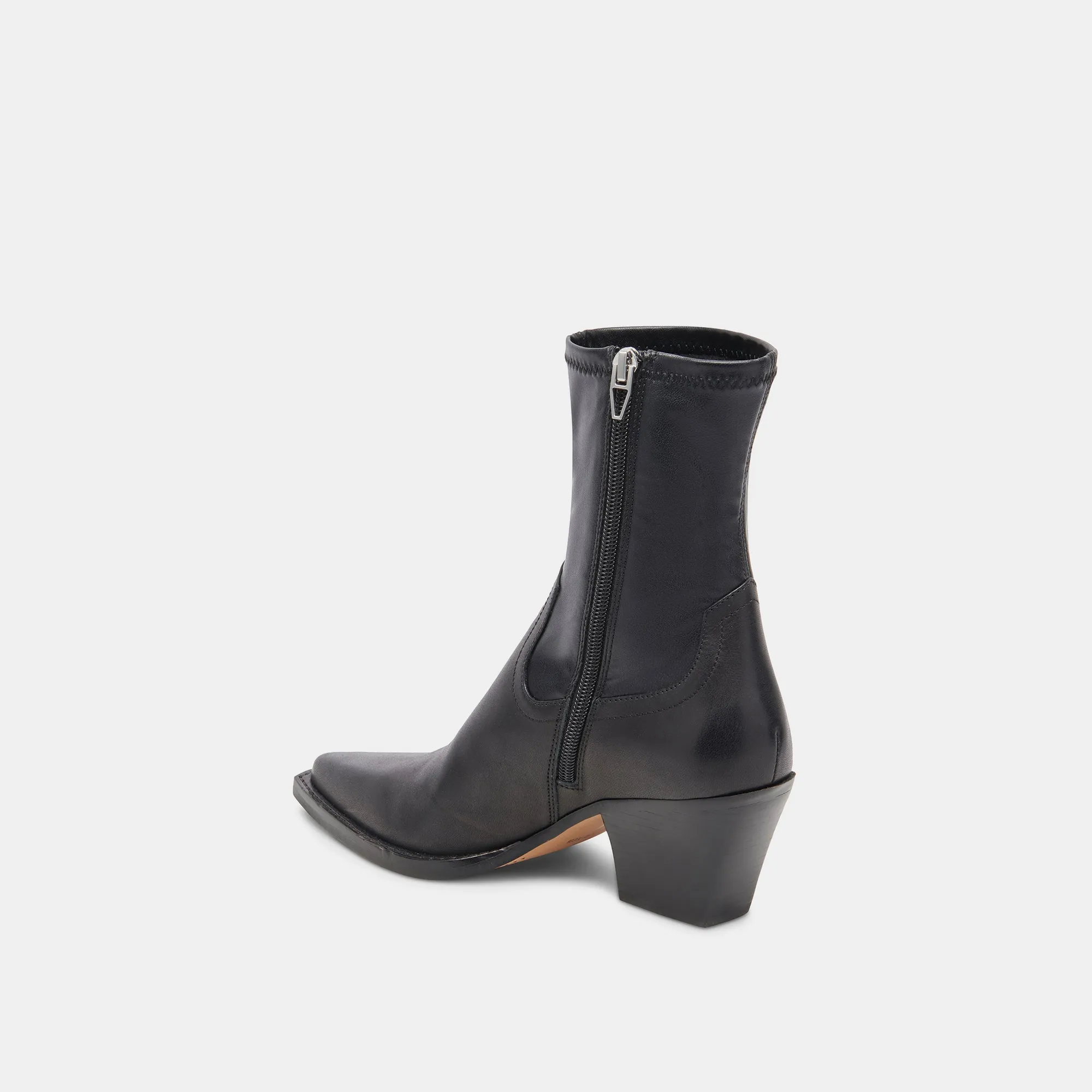 Dolce Vita Rutger Booties in Black Leather