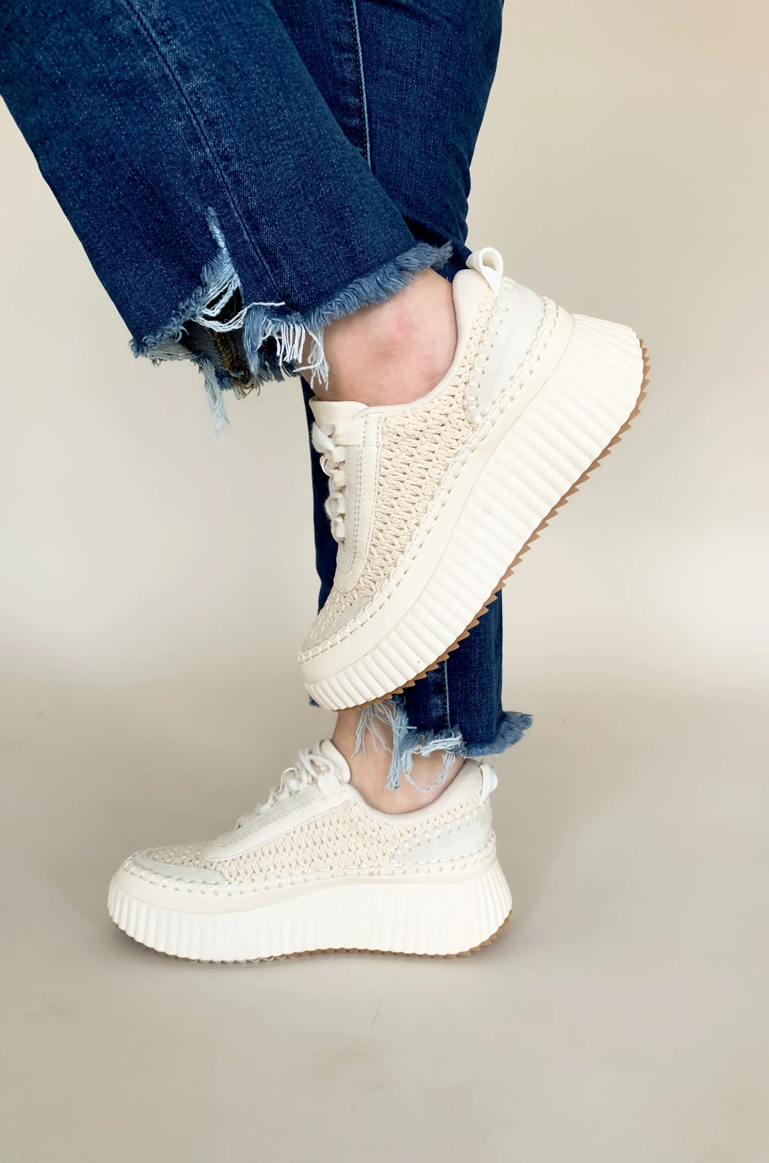 Dolea Knit Lace Up Sneaker