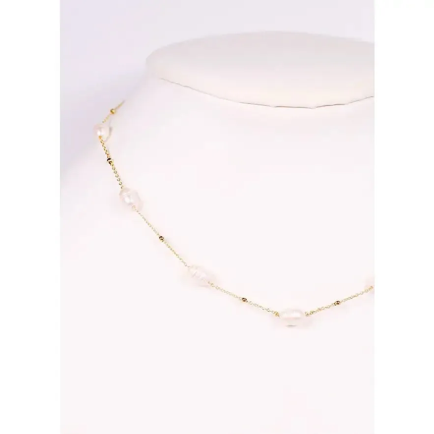 Doling Pearl Necklace Gold