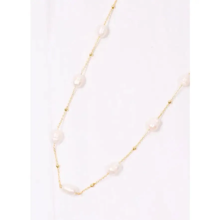 Doling Pearl Necklace Gold