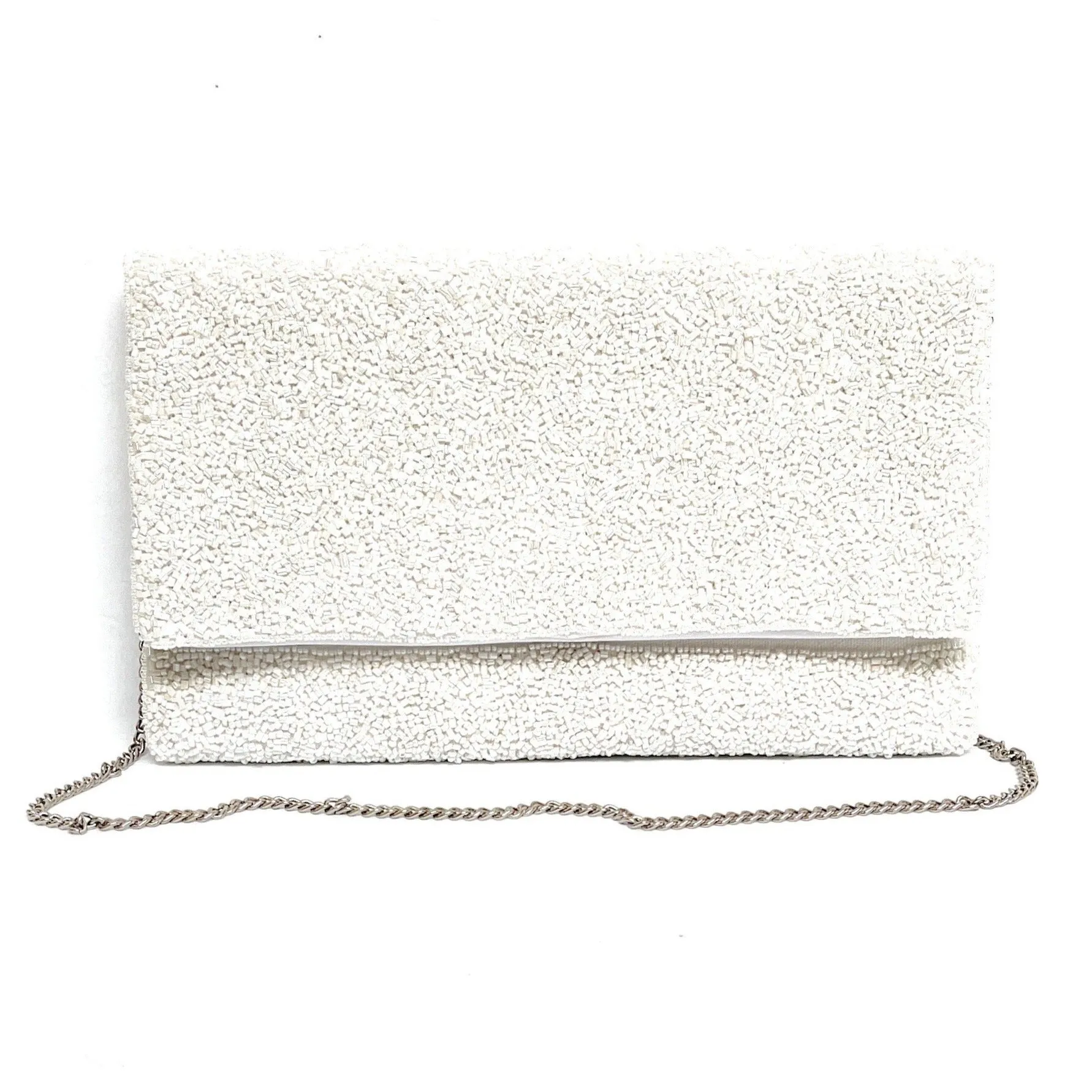 Double Sided Bridal Beaded Clutch Purse