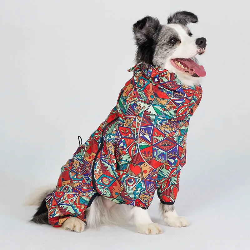 Dragon Icon Dog Raincoat