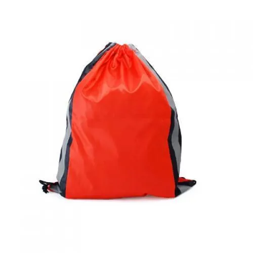 Drawstring Bag With Reflective Panel