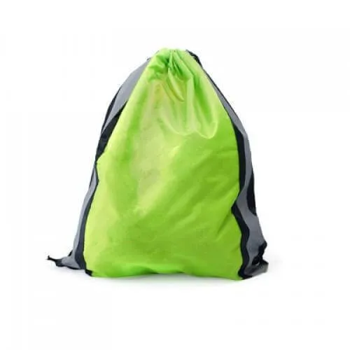 Drawstring Bag With Reflective Panel