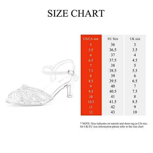 DREAM PAIRS Women's Heels Sandals Ankle Strap Peep Toe Low Kitten Dress Wedding Shoes Nina