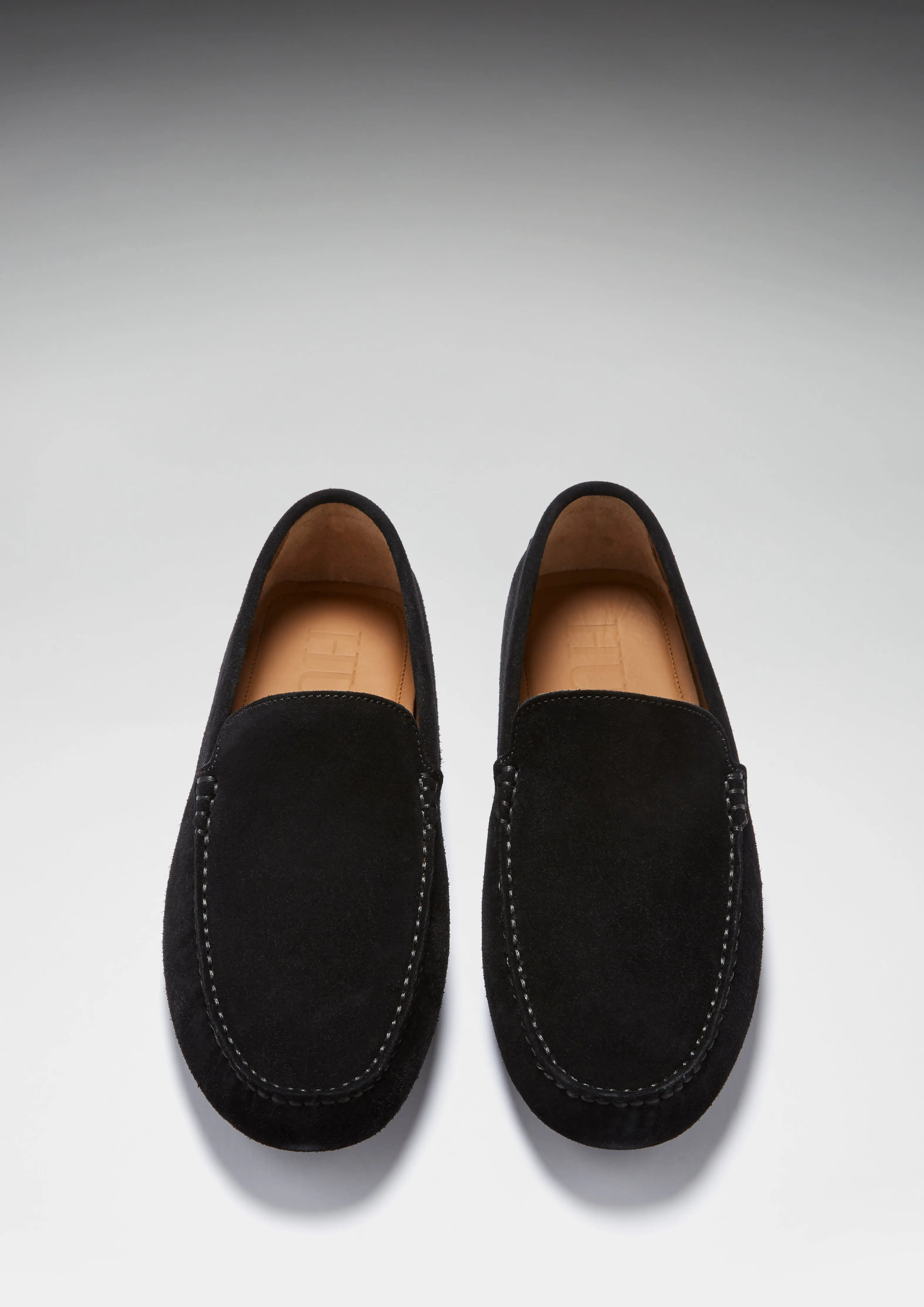 Driving Loafers, black suede