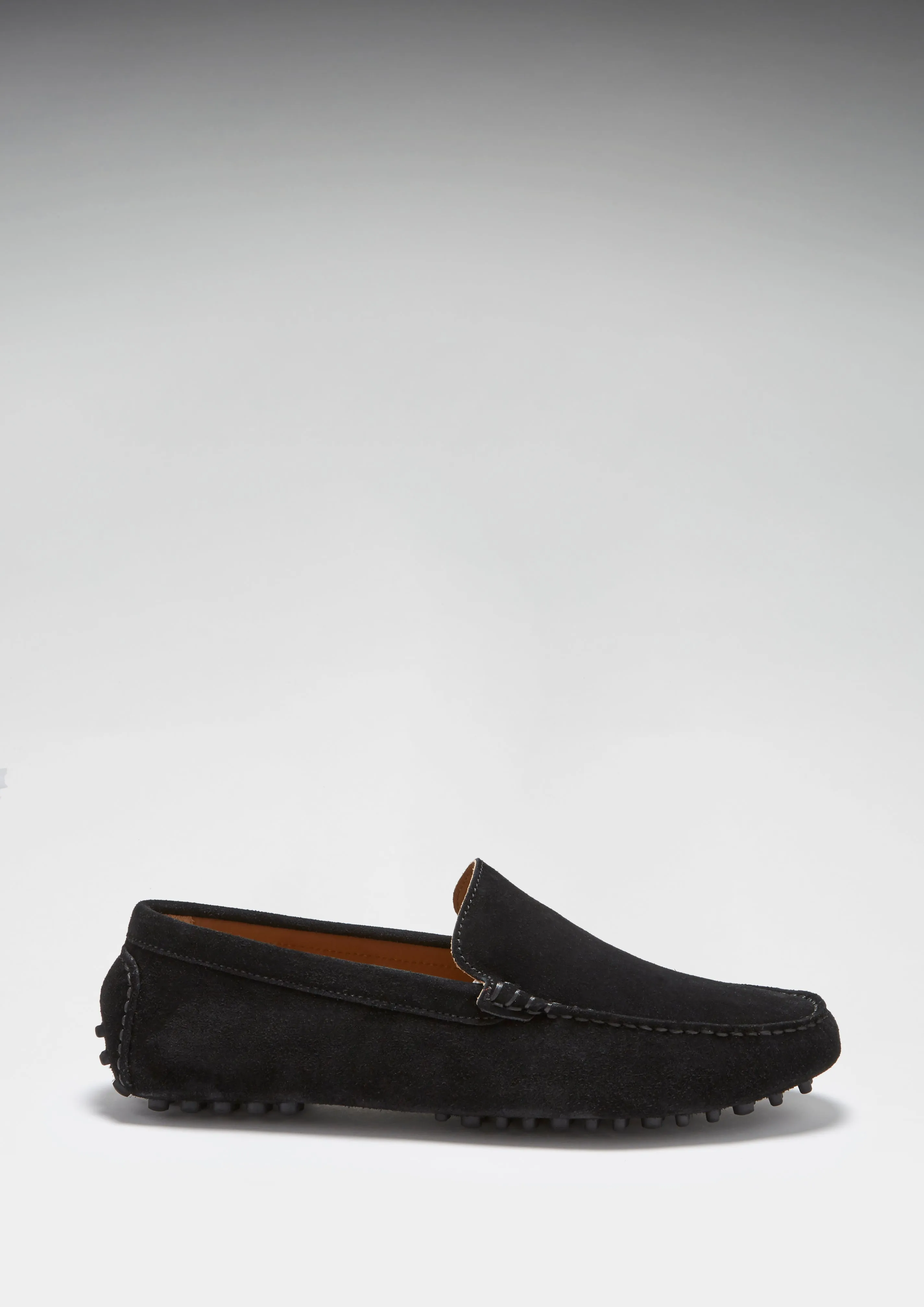 Driving Loafers, black suede