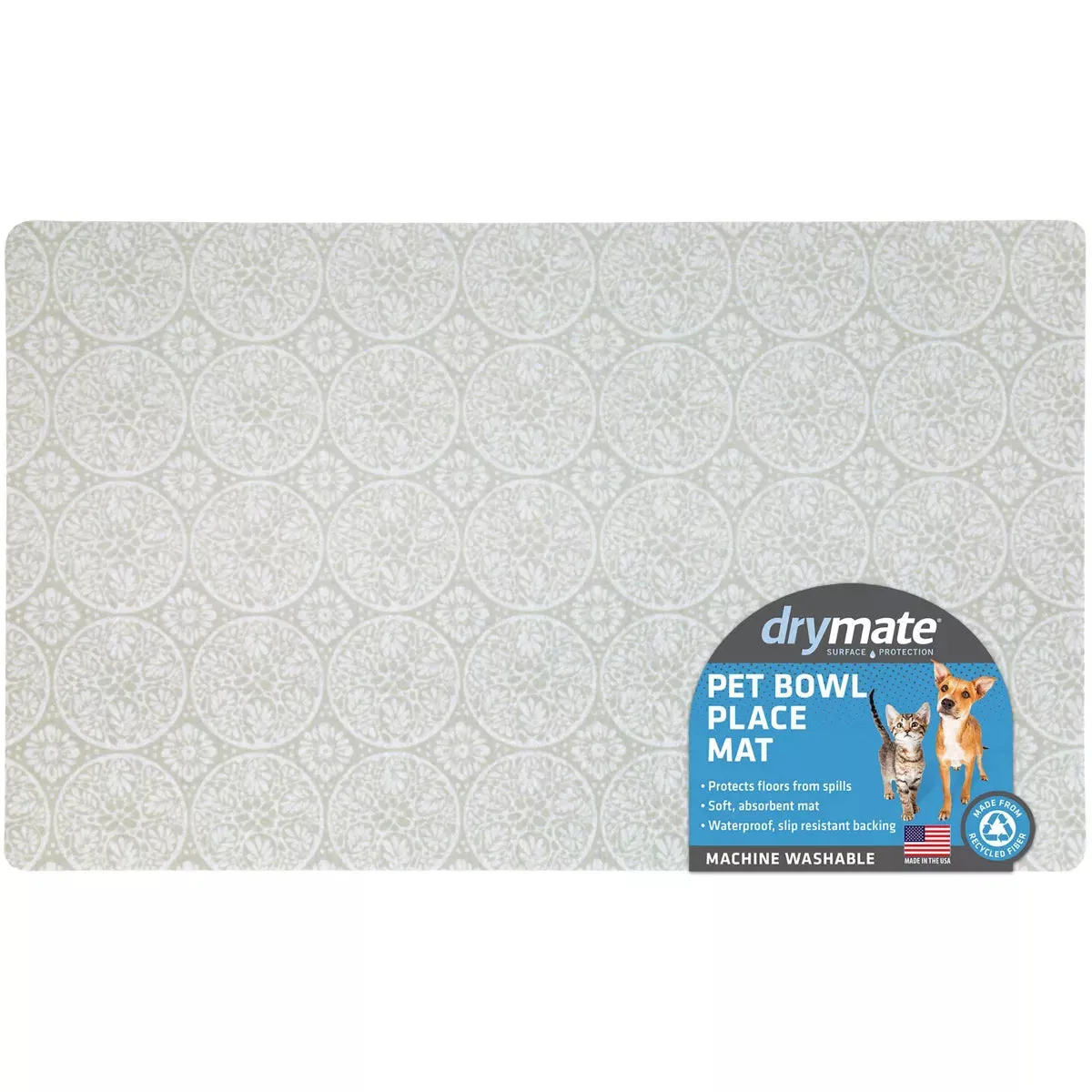 Drymate Tan Global Feeding Placemat for Pets