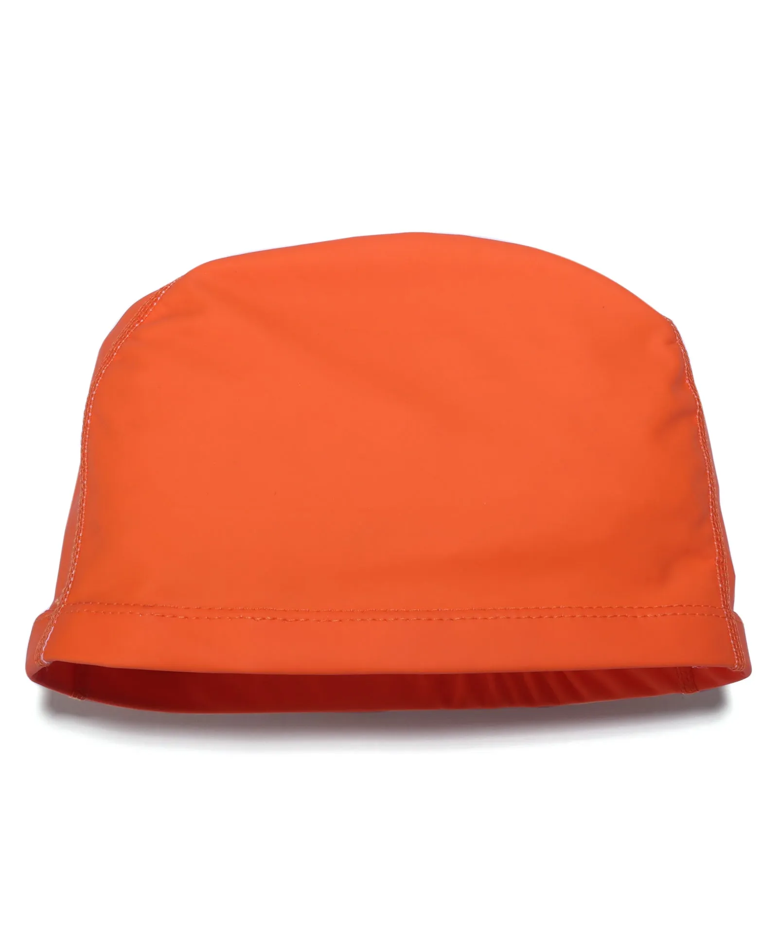 DUCK PRINT SUPER SOFT PU SWIMMING CAP - ORANGE