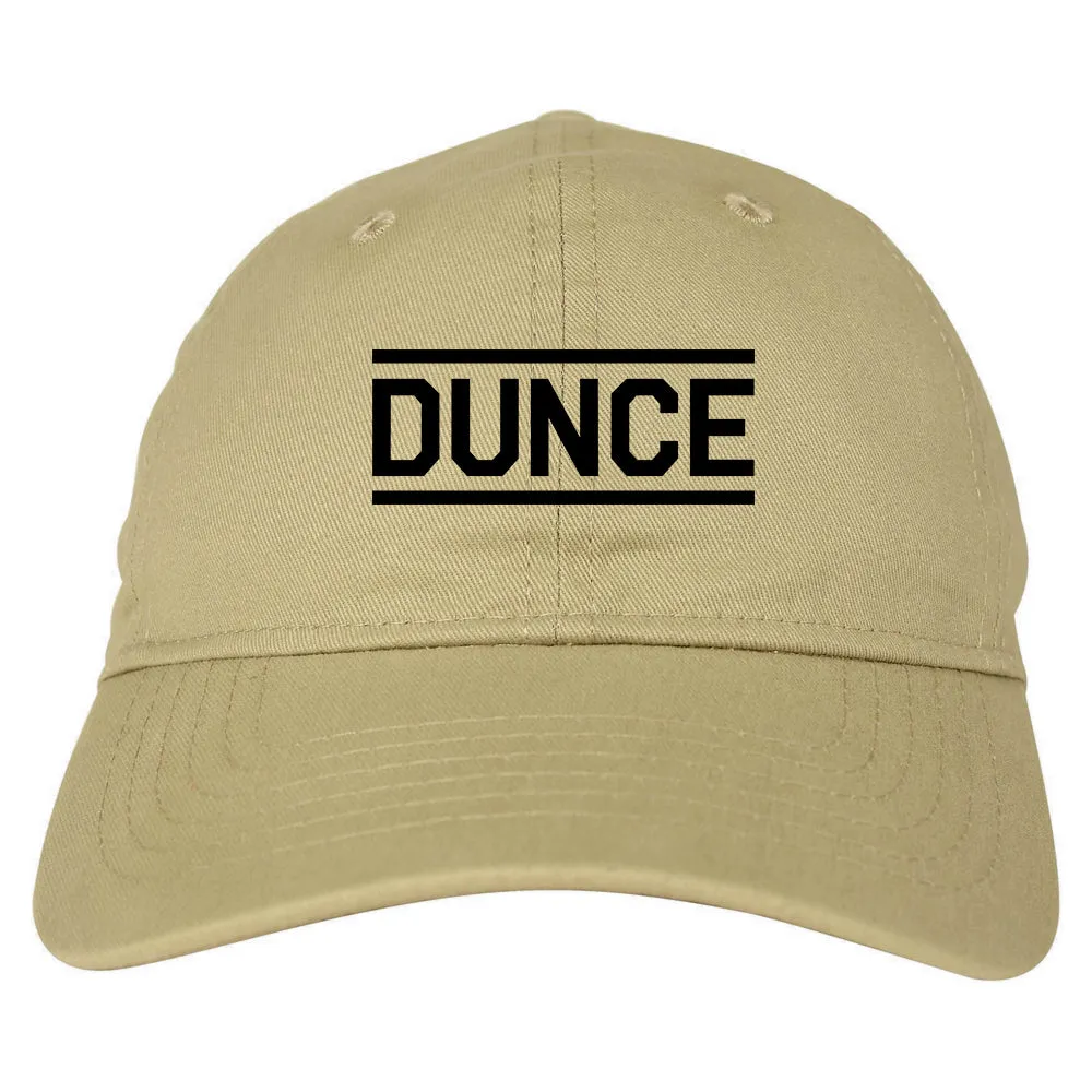 Dunce Funny Mens Dad Hat Baseball Cap