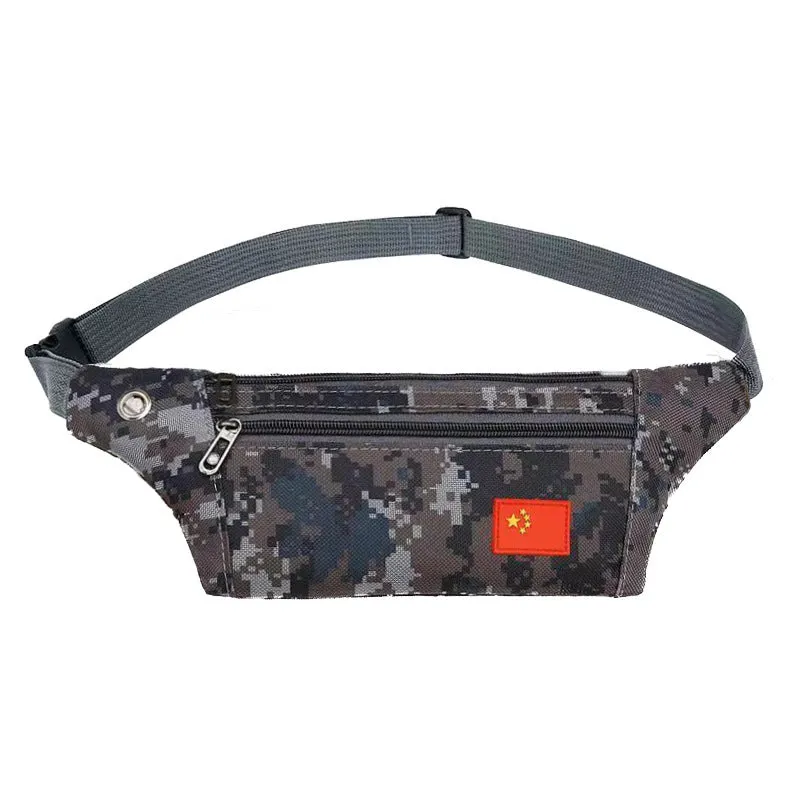 DUNNMALL New Canvas Waist Bag Men's Outdoor Leisure Large Capacity Business Checkout Change and Phone Close-Fitting Package Factory Wholesale