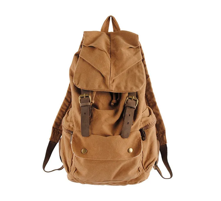 Durable Large Capacity Leisure Canvas Backpack C2105