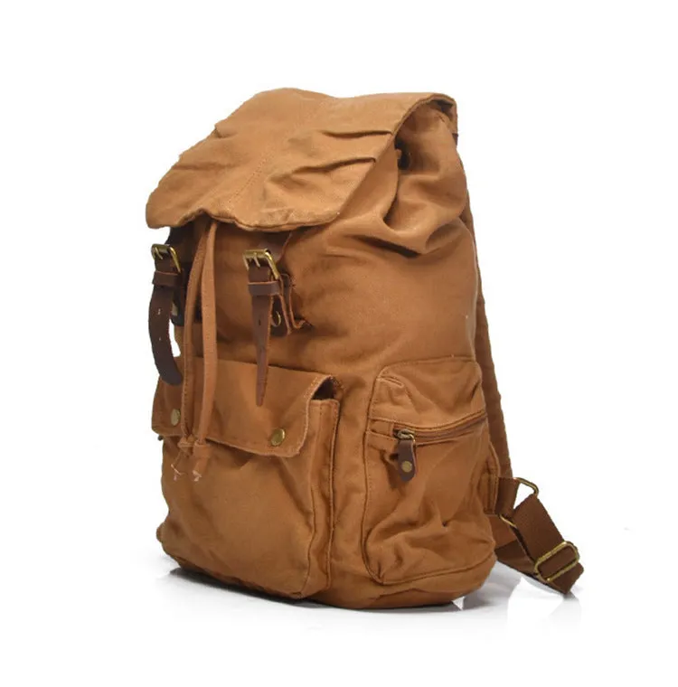 Durable Large Capacity Leisure Canvas Backpack C2105