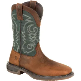 Durango Men's Workhorse 11" Steel Toe Western Work Boot- Brown- DDB0192