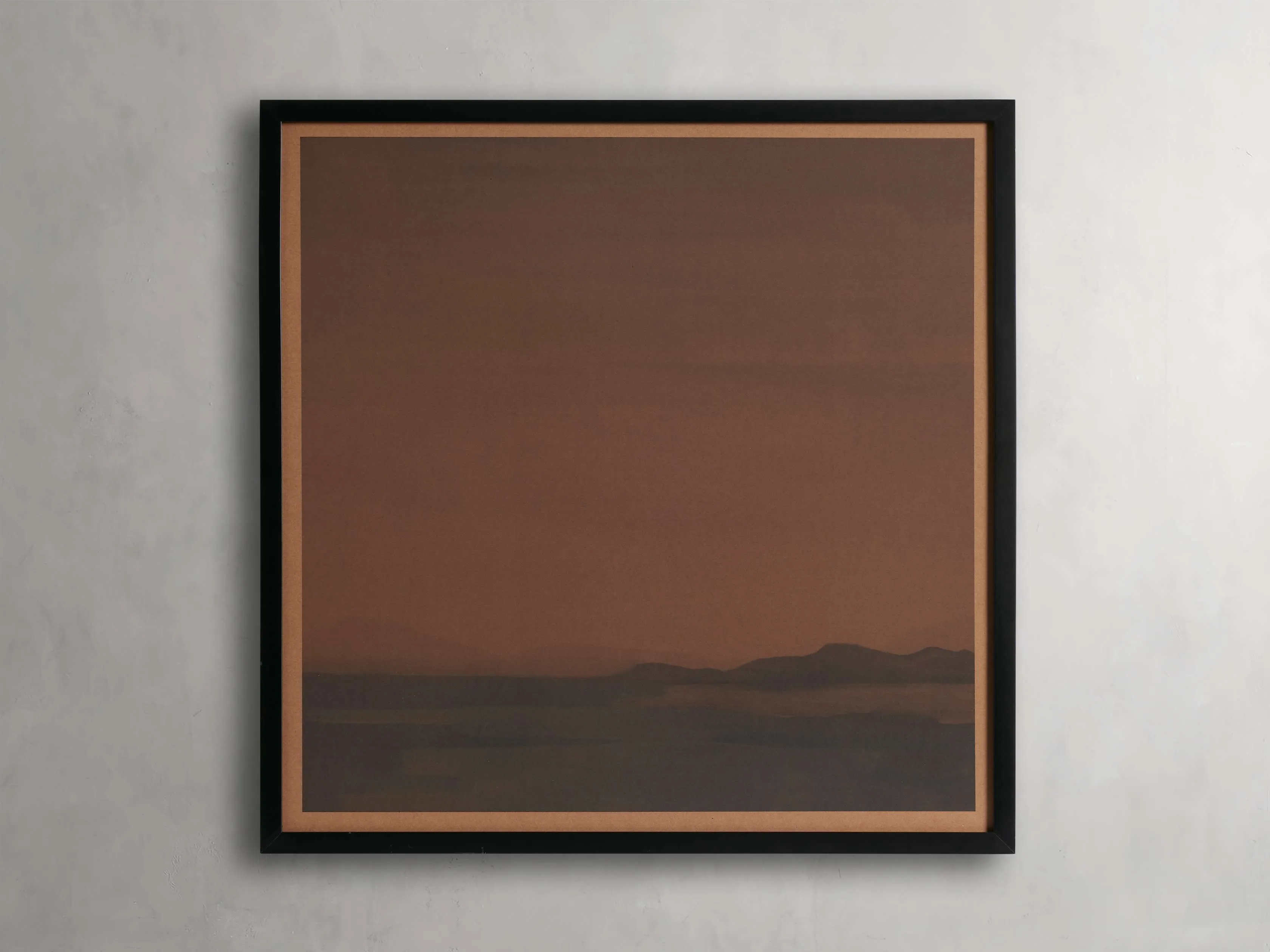 Dusky Horizon Framed Print