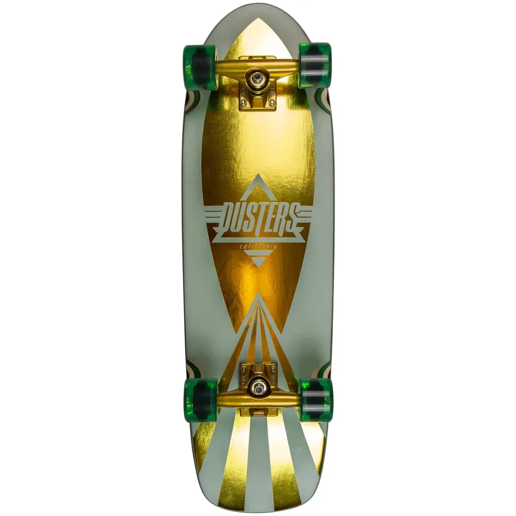 Dusters Cazh Uv 29.5" Green/Gold Cruiser Skateboard