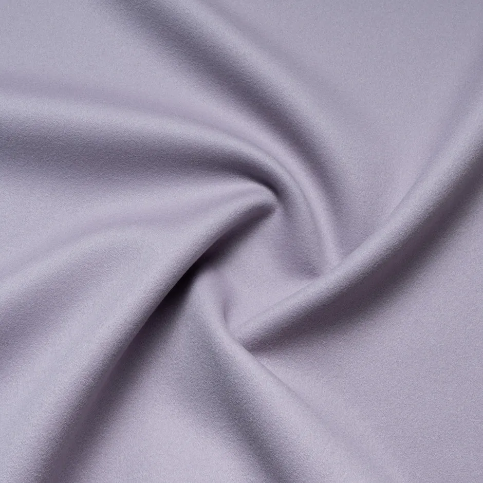 Dusty Lilac Double-Faced Pure Cashmere