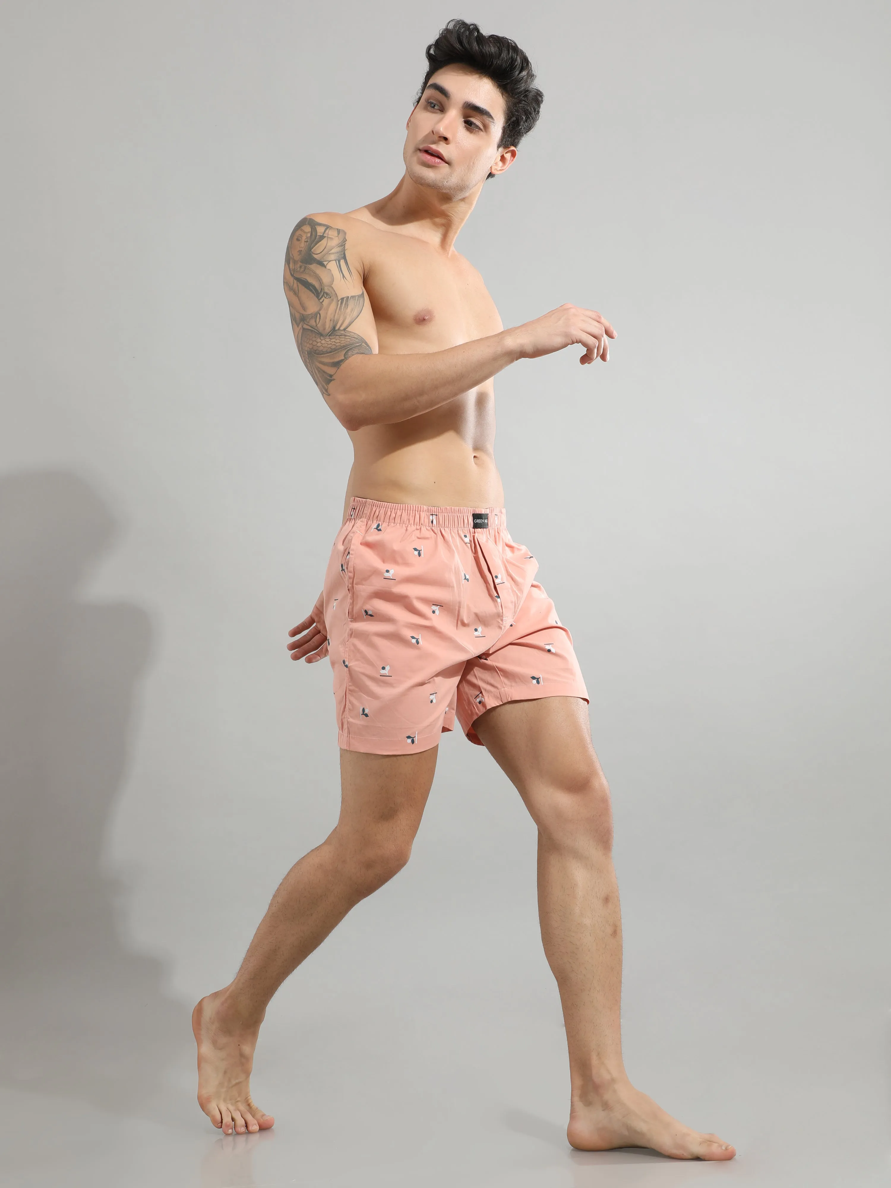 Dusty Rose Cotton Boxers