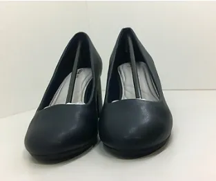 Easy Street Womens 30-6110 Closed Toe None Heels Black Size 8 Wide Pair of Shoes