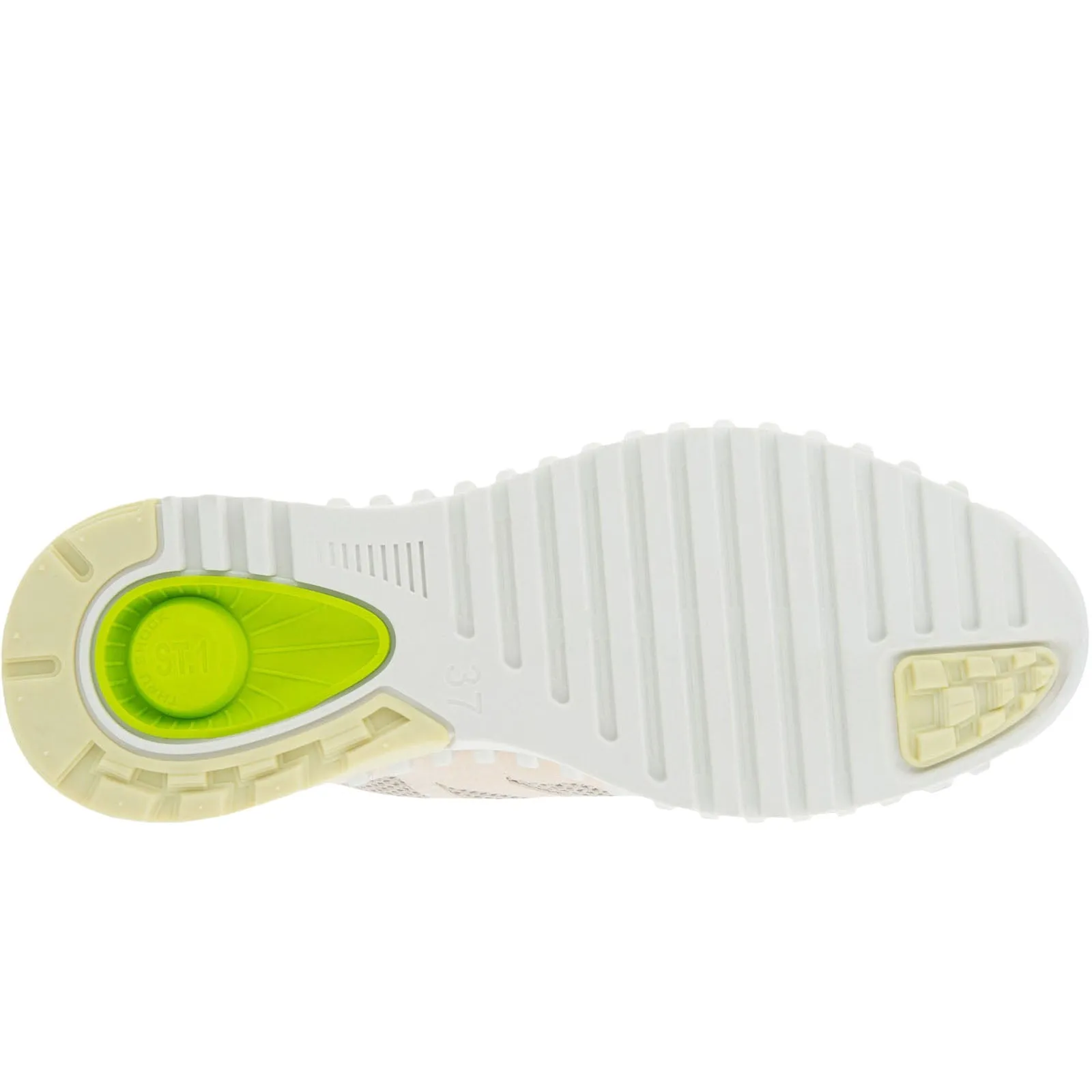 ECCO Womens ZipFlex Low Shock Thru Trainers - Limestone