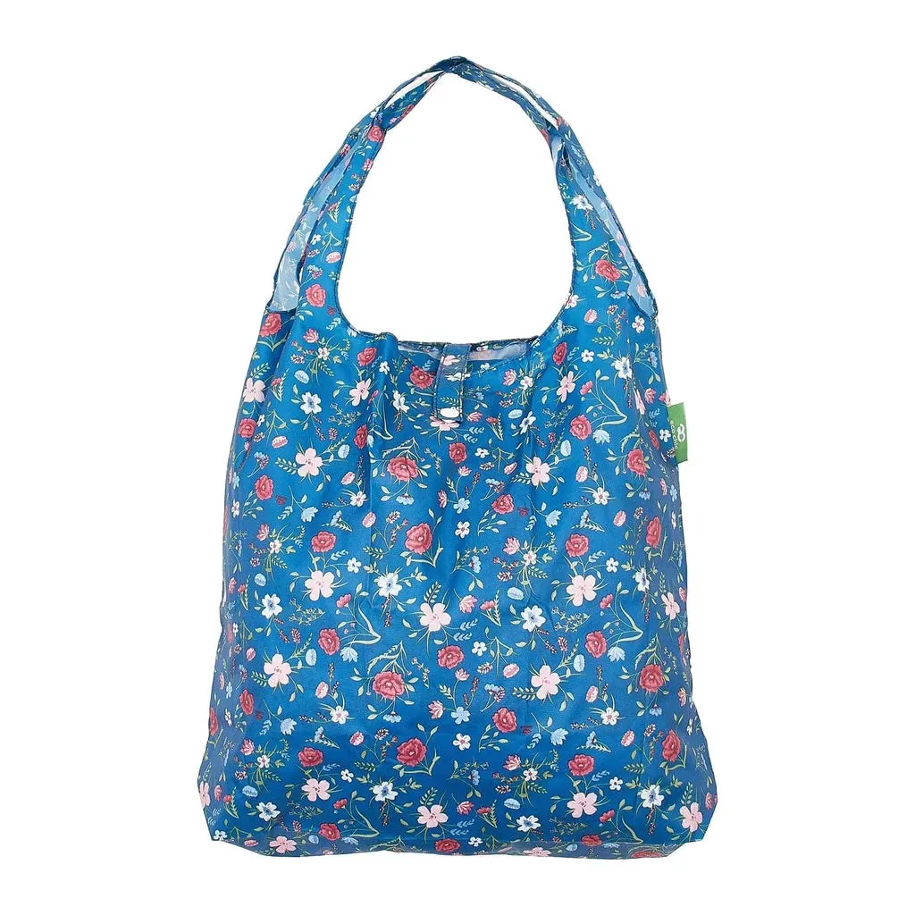 Eco Chic Lightweight Foldable Reusable Shopping Bag Floral