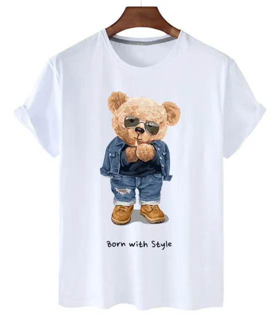 Eco-Friendly Born with Style Bear T-shirt